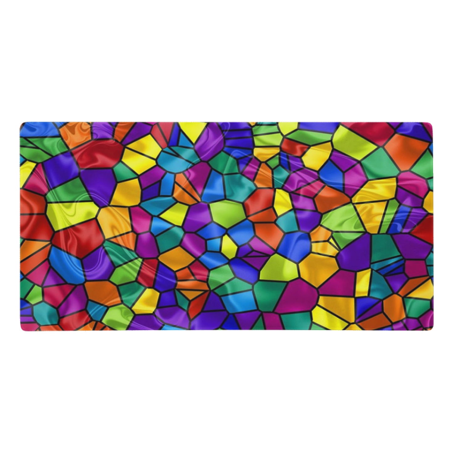 Mosaic Pattern Glass Color Gaming Mouse Pad