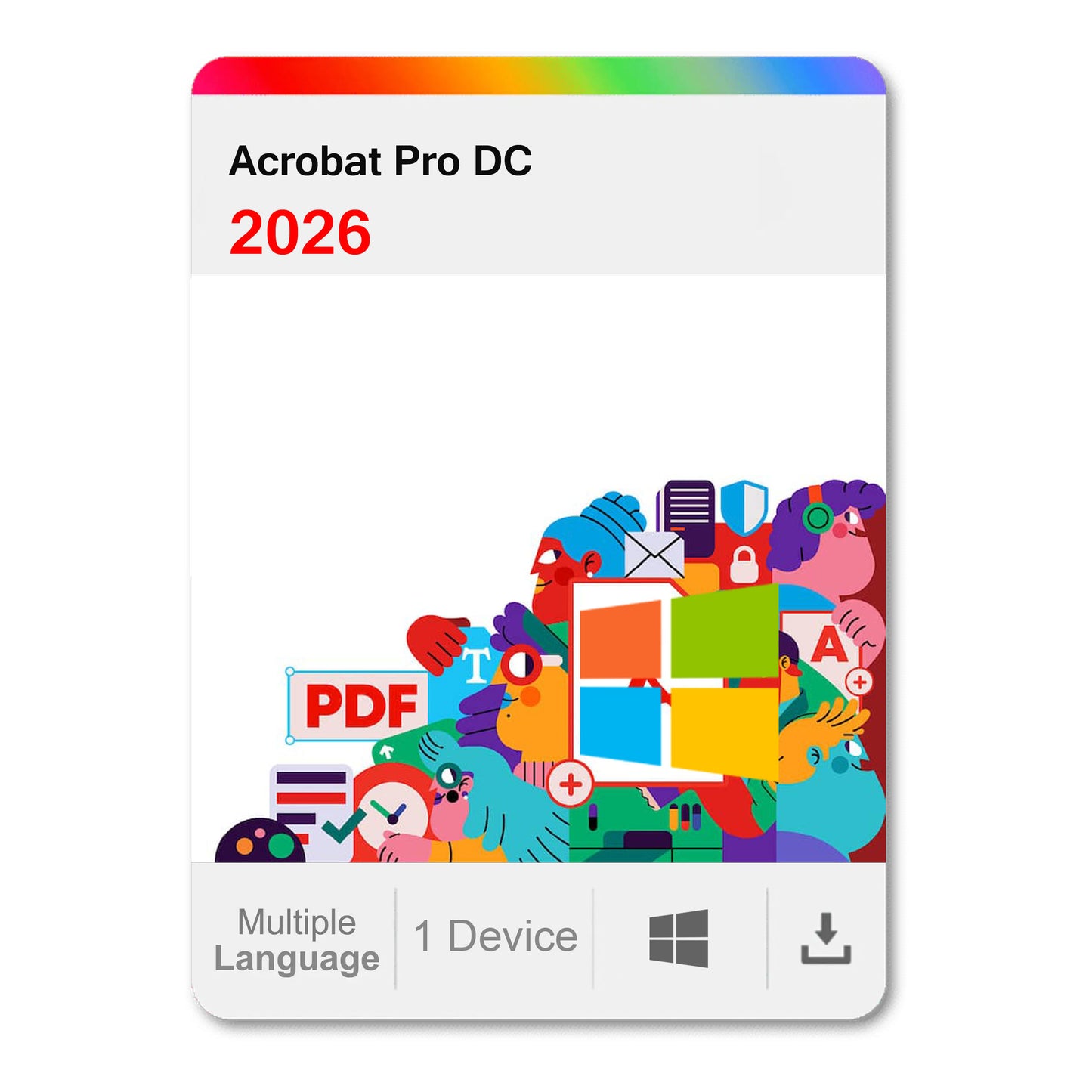 Acrobat 2026 Windows PDF Lifetime Instant Delivery PC