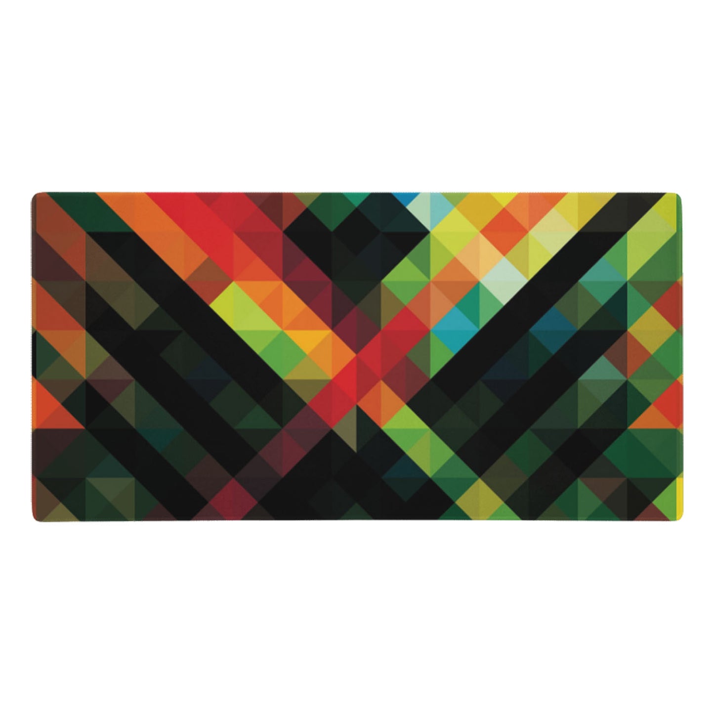 Multi Mosaic Pattern Glass Color Gaming Mouse Pad